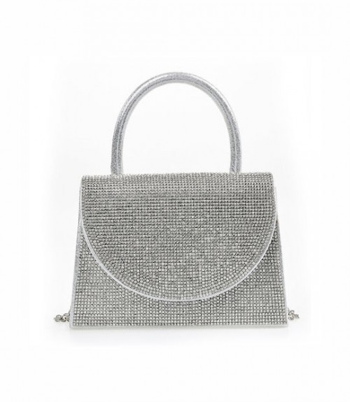 Τσαντάκι Verde Silver Sparkles 