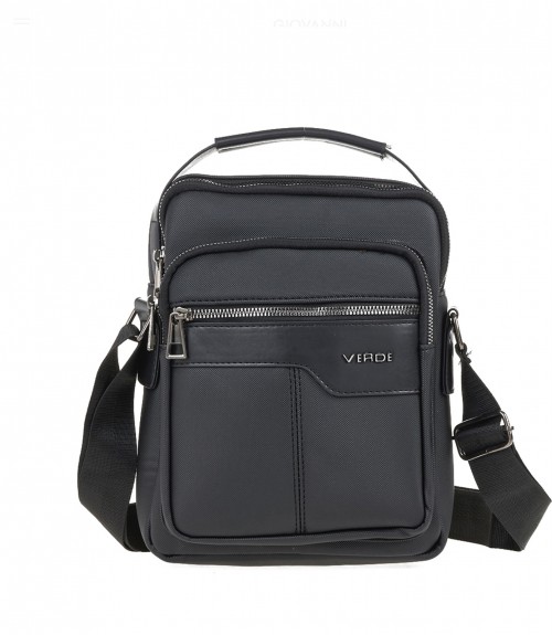 Τσαντάκι Verde Αντρικό Δερματίνη Μαύρη 
