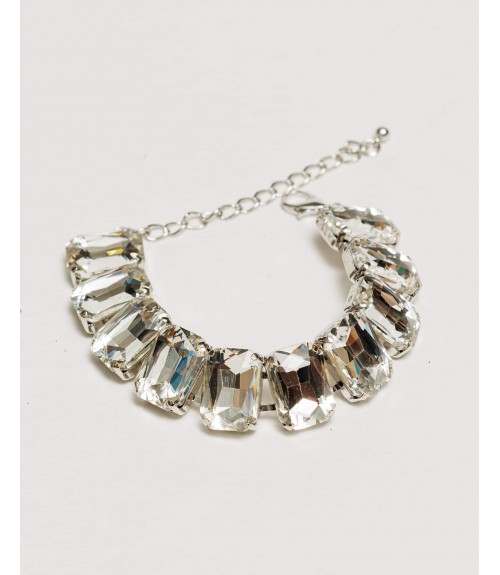 Βραχιόλι Crystals Silver 