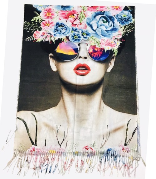 Πασμίνα Verde Face Διπλής Όψης 