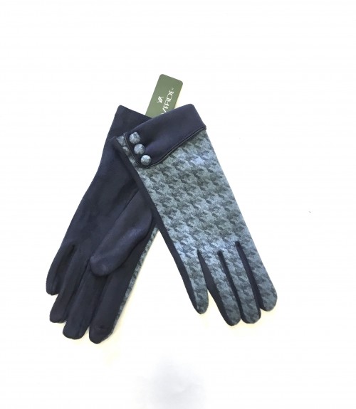 Γάντια Verde Pied de Coq with Buttons