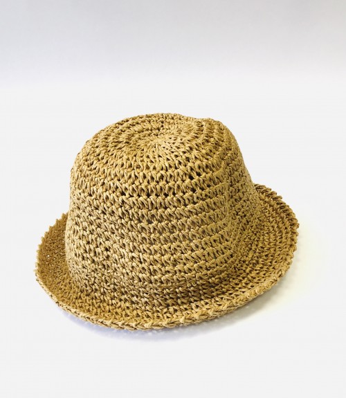Καπέλο Ψάθινο Πλεκτό Beige