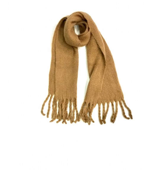 Κασκόλ Verde Μονόχρωμο με Κρόσσια