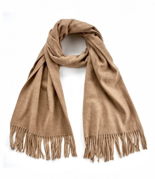 Κασκόλ Verde Μονόχρωμο με Κρόσσια 