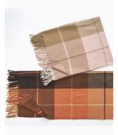 Κασκόλ Verde Καρό με Κρόσια 