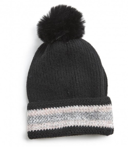 Σκουφί Verde Πλεκτό με Σχέδιο 