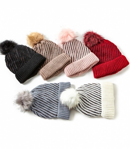 Σκούφος Verde Sparkle με Επένδυση Γούνα 