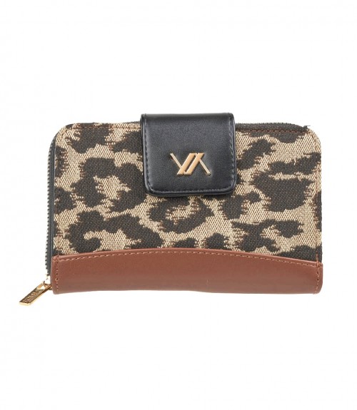 Πορτοφόλι Verde Διπλό Animal Print 