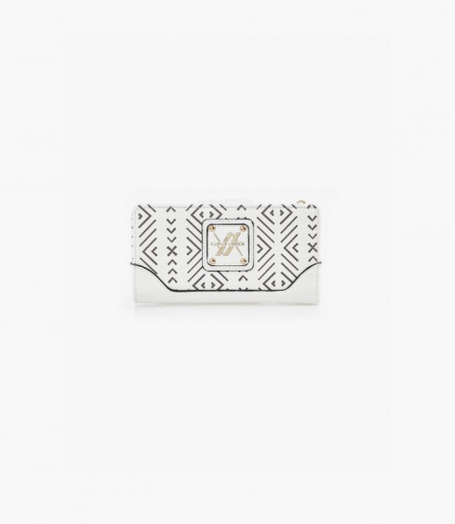 Πορτοφόλι  Verde Διπλό Μεγάλο White