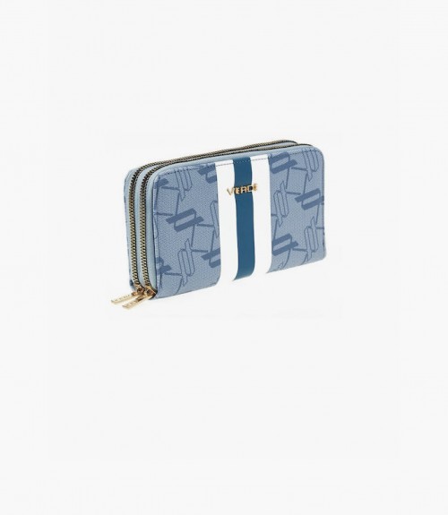 Πορτοφόλι  Verde Διπλό Μεγάλο Stripes 