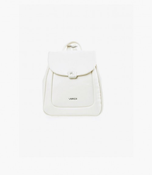 Τσάντα Πλάτης Verde Minimal  Chic White 