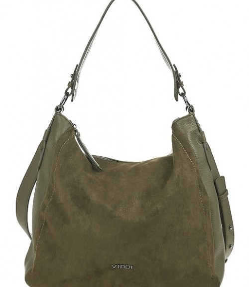 Τσάντα Verde Suede Khaki