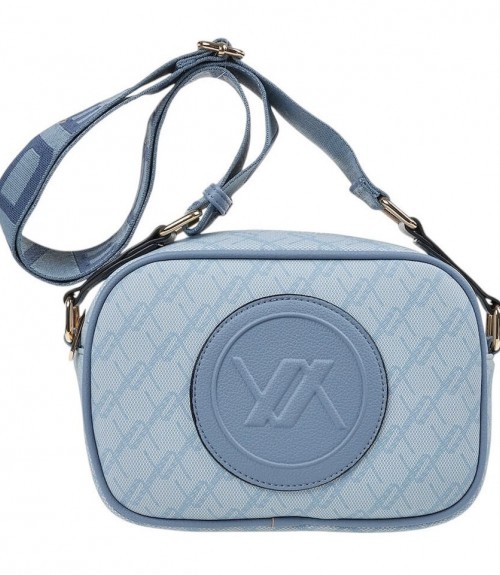 Τσαντάκι Verde Χιαστί με Ιμάντα Baby Blue 