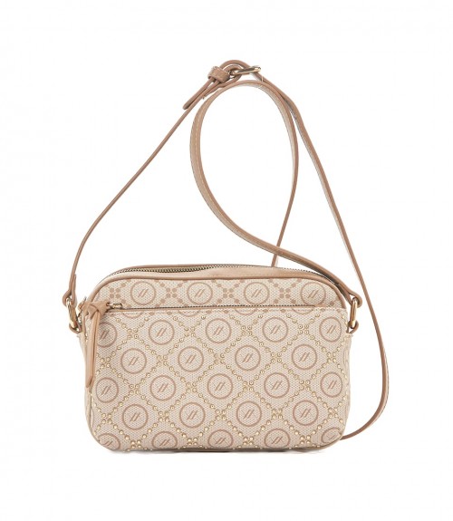 Τσαντάκι Verde Χιαστί Beige Sparkling 