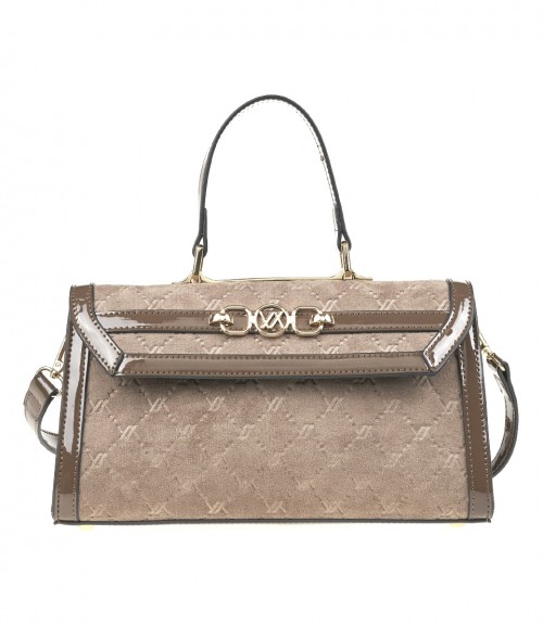 Τσαντάκι Verde Suede Glossier Details 