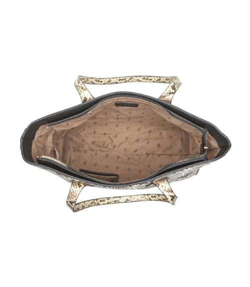 Τσάντα Verde Snake Print Beige 