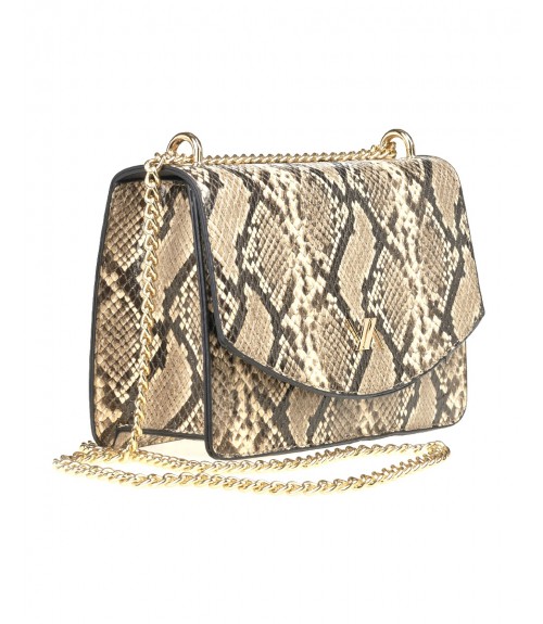 Τσαντάκι Verde Snake Print Beige 