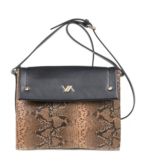 Τσαντάκι Verde Black Animal Print 