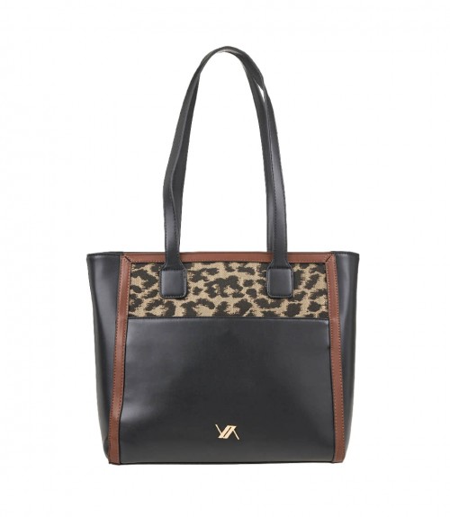 Τσάντα Verde Shopping Details Animal Print
