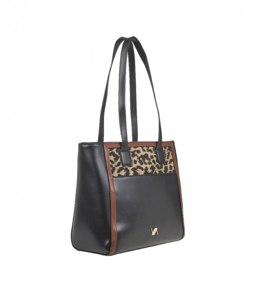 Τσάντα Verde Shopping Details Animal Print