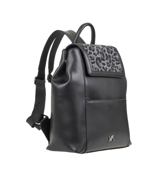 Τσάντα Πλάτης Verde Details Animal Print