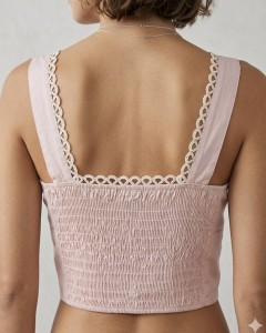 Σέτ Φούστα με Crop Top Pink