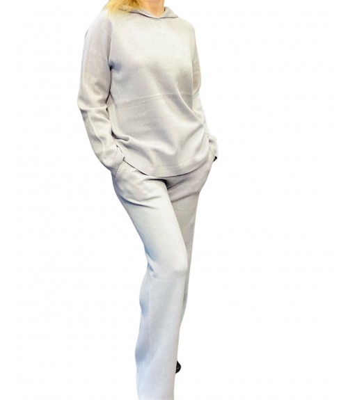 Σέτ Πλεκτό Παντελόνι με Μπλούζα Grey Soft