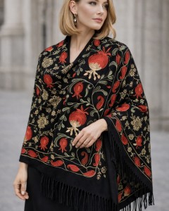 Πασμίνα Cashmere Flowers Red