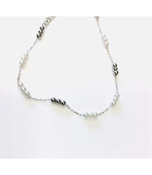 Βραχιόλι Ατσάλι Αλυσίδα Little Pearls