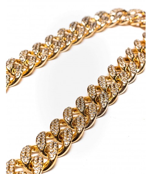 Κολιέ Μακρύ Αλυσίδα Χρυσό με Στρας