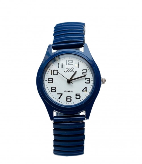 Ρολόι Quartz Blue με  Μεταλλικό Μπρασελέ 